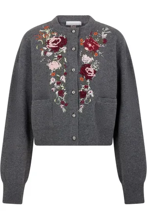 Paco rabanne Floral-embroidered cardigan