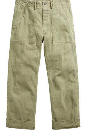 Ralph Lauren Striped straight-leg cotton trousers