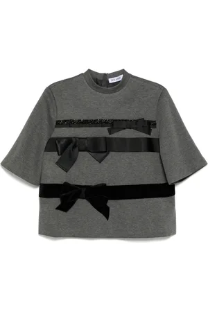 DICE KAYEK Bow-detail t-shirt