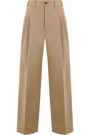 Maison Margiela Four-stitch logo wide-leg trousers