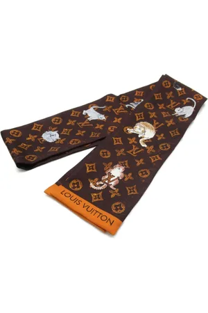 LOUIS VUITTON 2018 printed silk scarf
