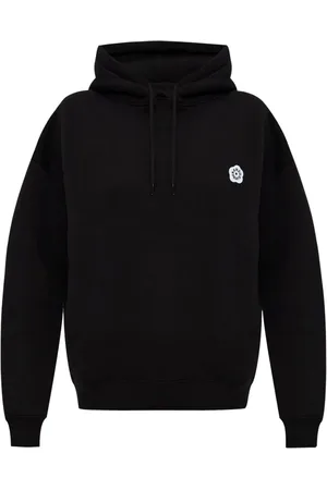 Kenzo Logo-embroidery cotton hoodie