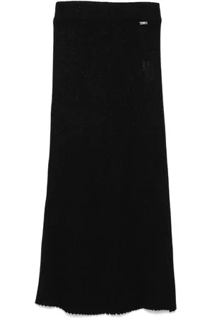Kiton Ribbed midi skirt