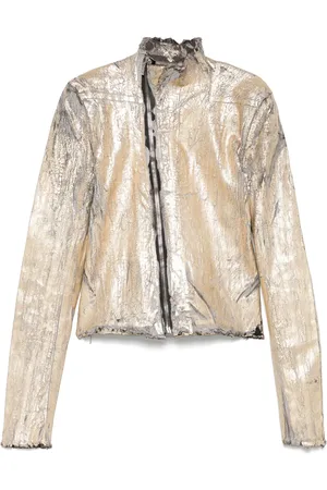 Rick Owens Cracked-effect jacket