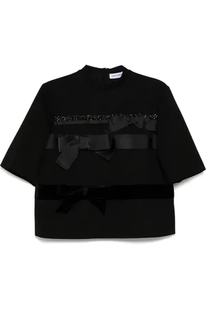 DICE KAYEK Bow-detail t-shirt