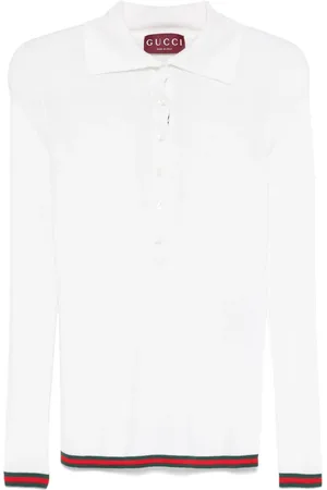 Gucci Web-stripe polo top