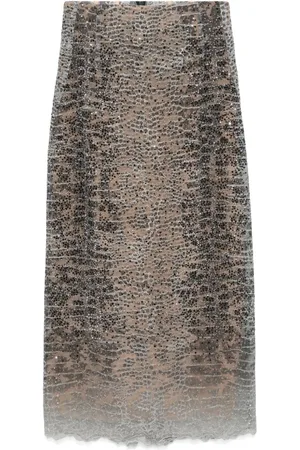 ERMANNO SCERVINO Crystal-embellished maxi skirt