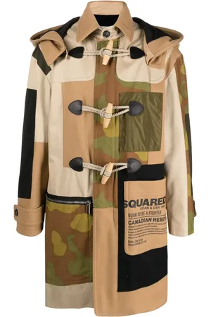 Dsquared2 Patchwork duffle coat
