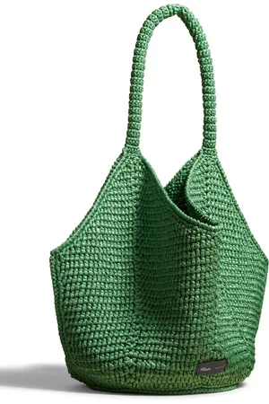 Khaite Medium Lotus raffia tote bag