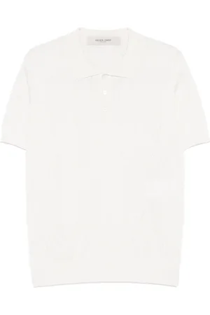 Golden Goose Argyle intarsia-knit polo shirt