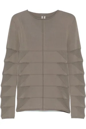 Rick Owens Ribbed-panelling sweater