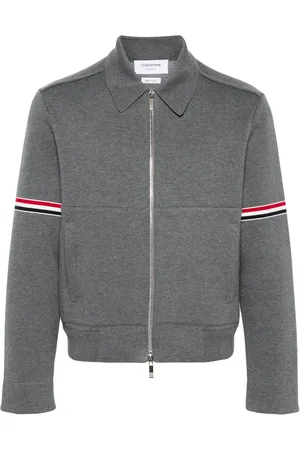 Thom Browne RWB-stripe zip-up jacket