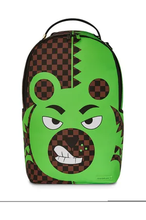 Sprayground Green Bear Face backpack