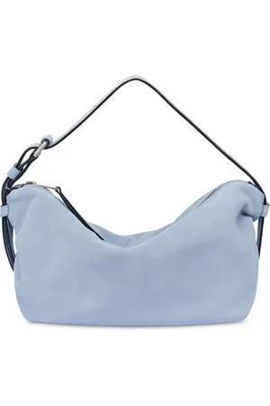 Moschino Tie Me suede shoulder bag