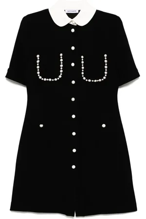 DICE KAYEK Short sleeves peter pan collar shift dress