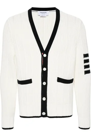 Thom Browne V-neck cotton cardigan