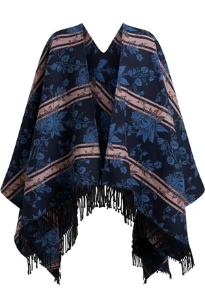 Etro Floral jacquard cape