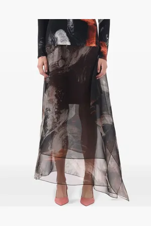 Jason Wu Silk midi skirt