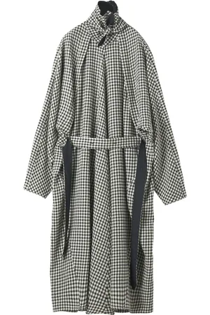 LEMAIRE Gingham check-pattern midi dress