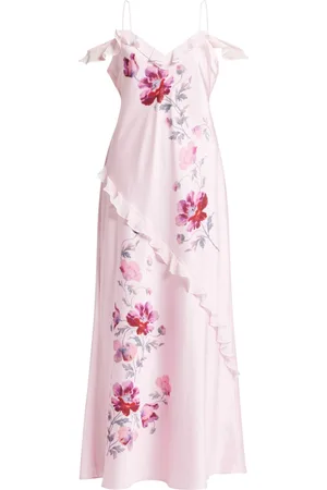 LOVESHACKFANCY Cold-shoulder maxi dress
