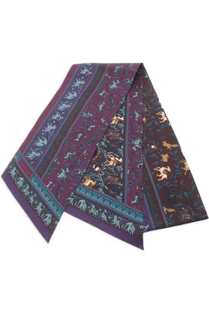 Hermès 2010s Twilly Chasse En Inde scarf