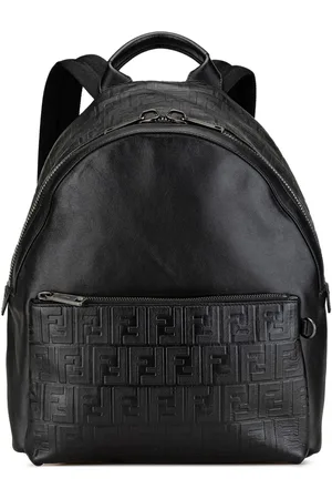 Fendi 2000-2010 Vitello Grace Zucca Embossed Leather backpack
