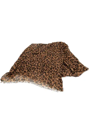 LOUIS VUITTON 20th Century Stephen Sprouse Leopard Cashmere Silk Scarf scarves