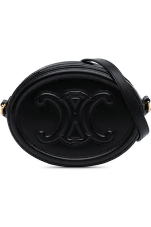 Céline 2022 Small Calfskin Cuir Triomphe Oval crossbody bag