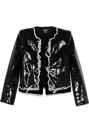 Balmain Love Letter-print jacket