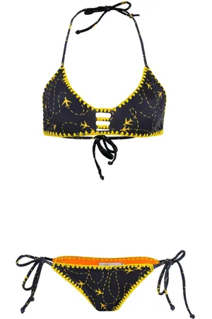 Brigitte Airplane-print bikini