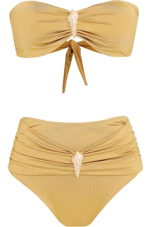 Brigitte Shell-embellished bikini