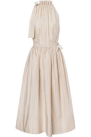 Serafini Striped midi dress