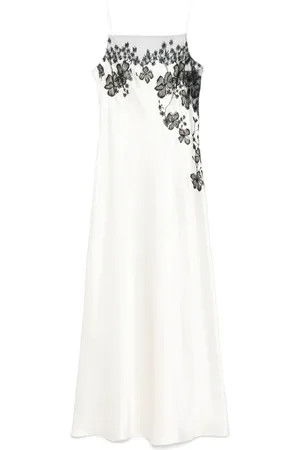 CARINE GILSON Satin slip long dress