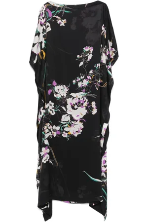 CARINE GILSON Floral-print silk kaftan