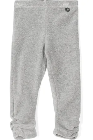 Lapin House M??lange-effect velvet trousers