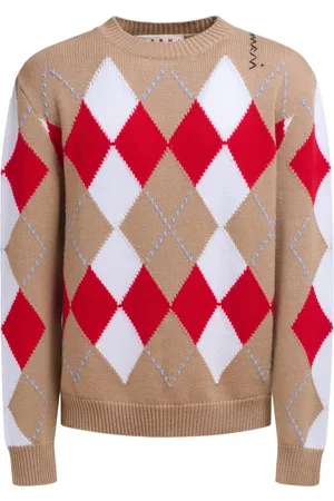 Marni Argyle intarsia-knit jumper