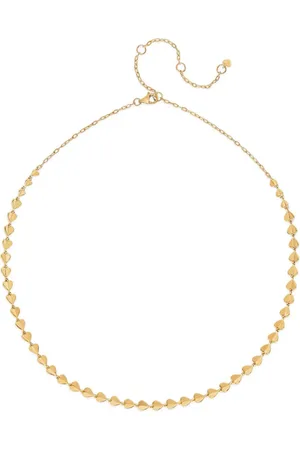 Dinny Hall 9K yellow Folded Heart necklace