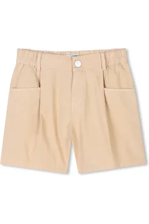 Kenzo Logo-embroidered cotton shorts