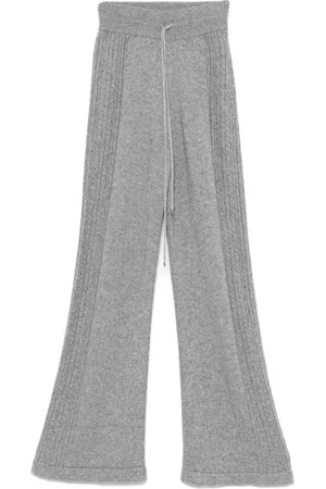 ERMANNO SCERVINO Cable-knit-detail trousers