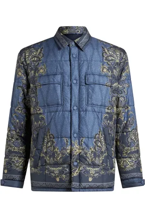 Etro Quilted printed shirt jacket