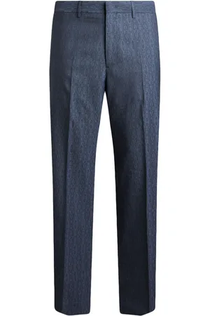 Etro Jacquard wool trousers