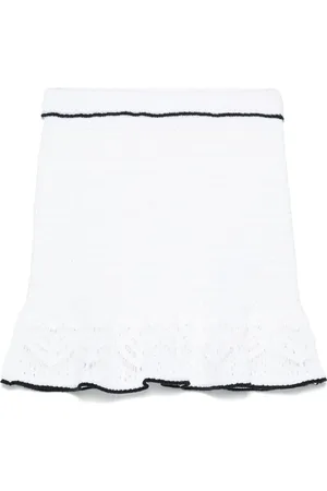 BLUMARINE Crochet mini skirt