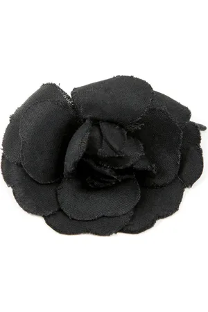 CHANEL 2000s silk camelia brooch