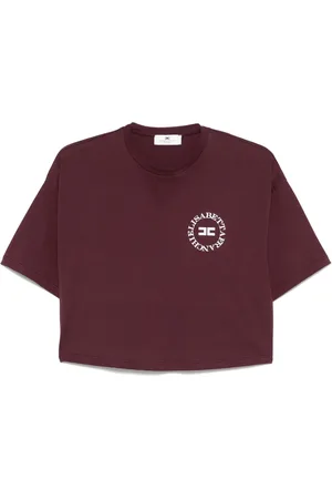 Elisabetta Franchi Cropped logo-print T-shirt