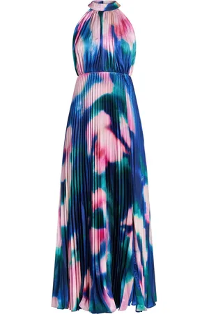 MONIQUE LHUILLIER Pleated maxi dress