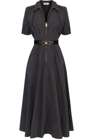 Elisabetta Franchi Voile circle midi dress
