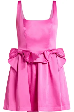 LOVESHACKFANCY Bow mini dress