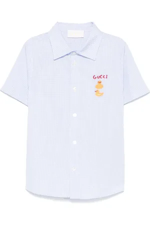 Gucci Embroidered cotton shirt