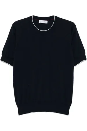 Brunello Cucinelli Contrast-trim T-shirt