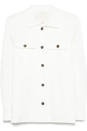 ELEVENTY Classic-collar shirt jacket